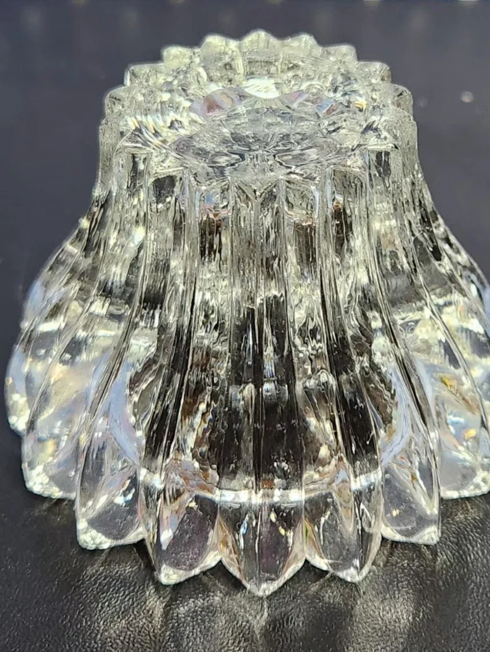 Set of 2 Mikasa Diamante Crystal Votive or Taper Candle Holders